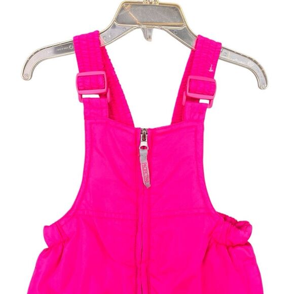 Pacific Trail Toddler Snow Bibs Insulated Winter Overalls Pink 12M Straps Zip - Picture 2 of 7